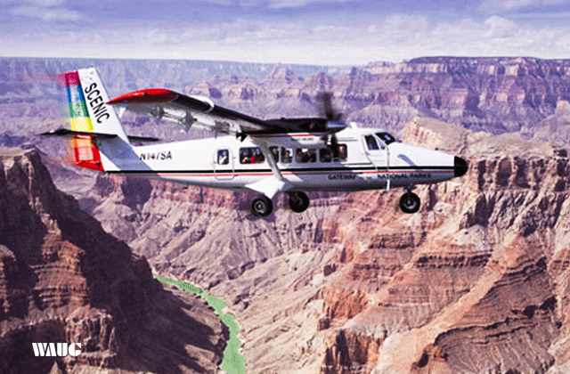 그랜드캐년 경비행기 이동 - 웨스트림 버스 & 헬기투어
