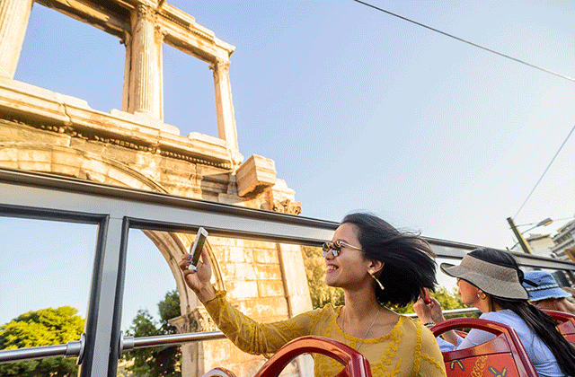 アテネ・シティサイトシーイングシティツアーバス(48時間)