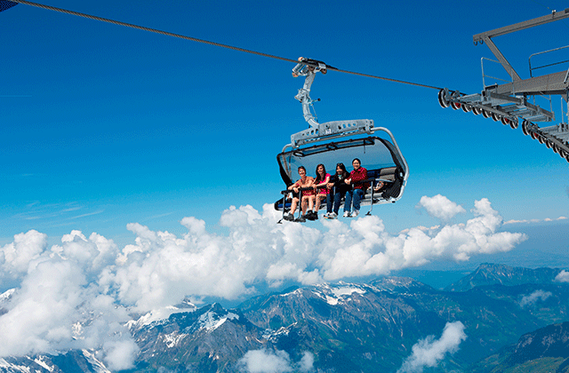 스위스 티틀리스산 케이블카 & 아이스 플라이어 티켓