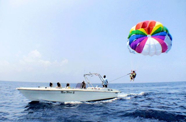 북부 출발: 오키나와 모토부 패러세일링 투어