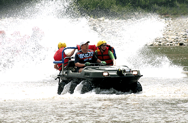 인제 엑스게임리조트 수륙양용 아르고 체험
