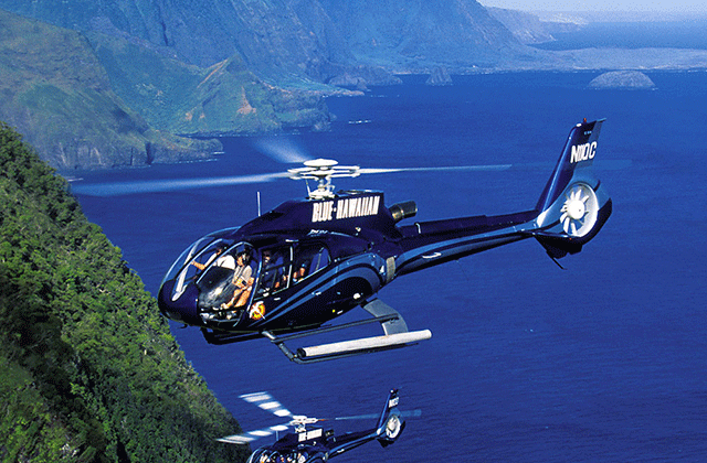 하와이 블루 하와이안 헬리콥터 투어 (코스 선택 가능)