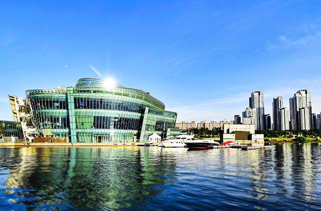 서울 반포 한강 세빛섬 골든블루마리나 요트 대여