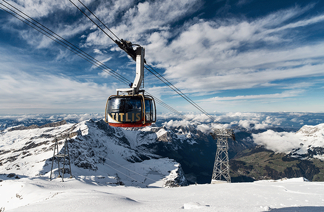 스위스 티틀리스산 케이블카 & 아이스 플라이어 티켓
