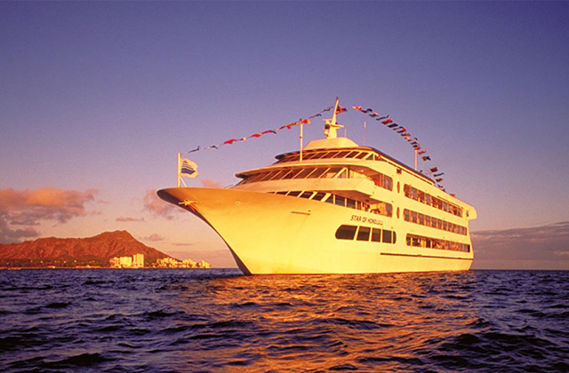 하와이 스타오브 호놀룰루 선셋 디너 크루즈 (모든 등급 선택 가능)