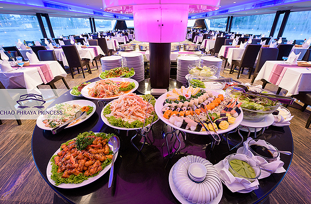 방콕 차오프라야 프린세스 선셋/디너 크루즈