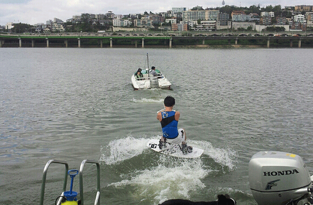 서울 한강 리버시티 웨이크보드 체험