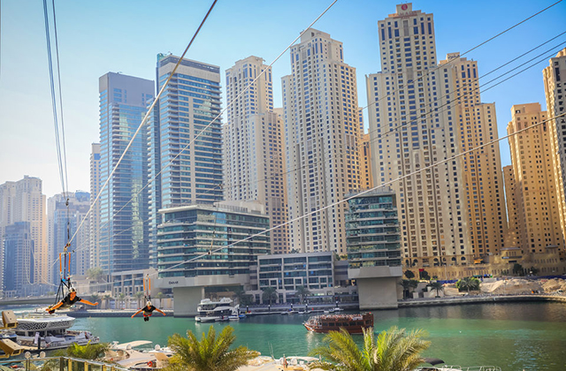 Dubai Marina Zipline XLine
