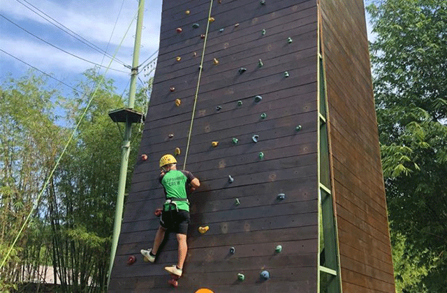 코타키나발루 키울루강 래프팅 투어 (짚라인, 월클라이밍)