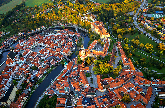 프라하 근교 체스키 크롬로프 열기구 벌룬 투어
