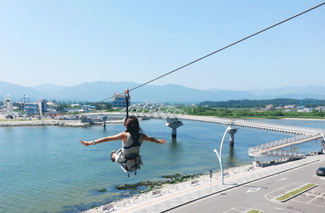 Gangneung Aranabi Zipline & Sea Sky Bike Experience (WAUG Exclusive)