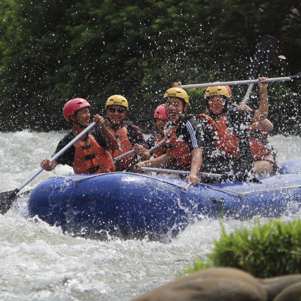 코타키나발루 키울루강 래프팅 투어