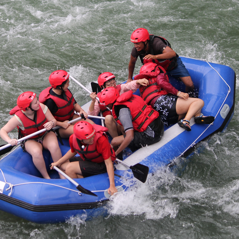 코타키나발루 키울루강 래프팅 투어