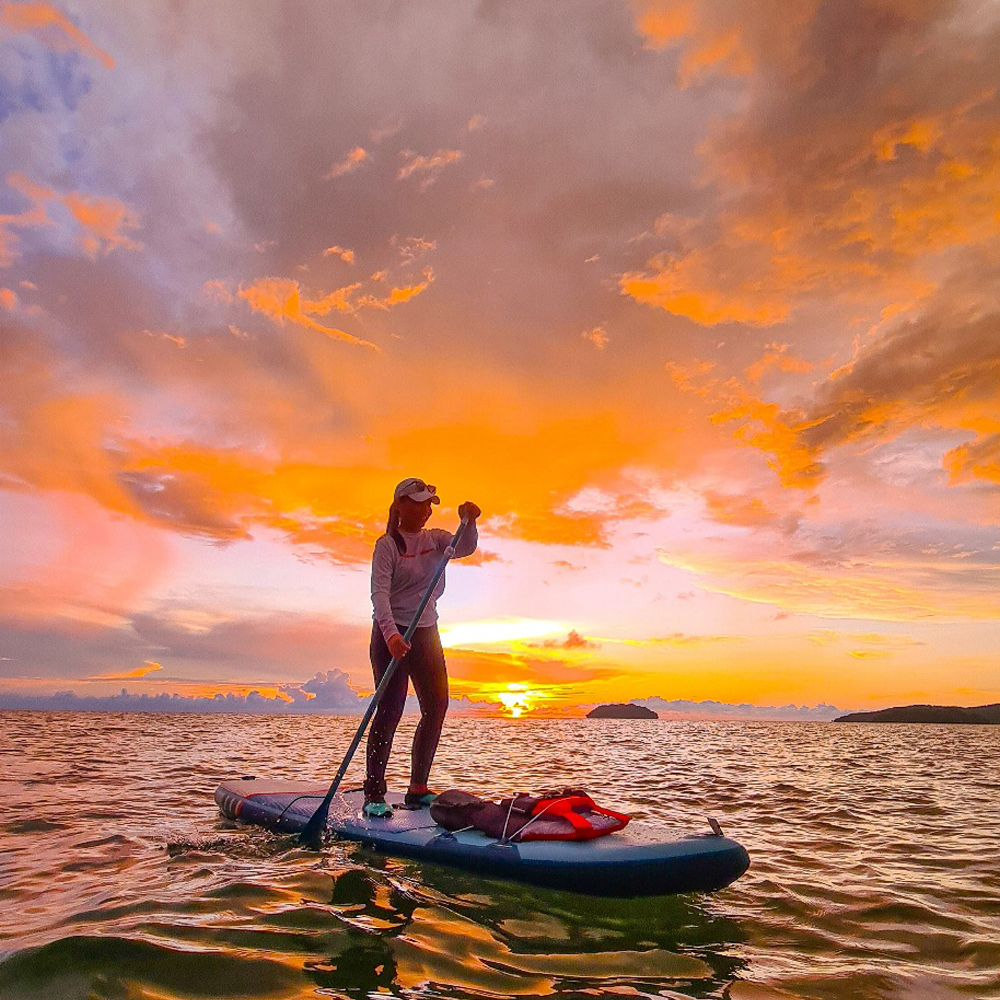 코타키나발루 탄중아루 비치 산호섬 선셋 패들보드 투어 (픽업 포함)