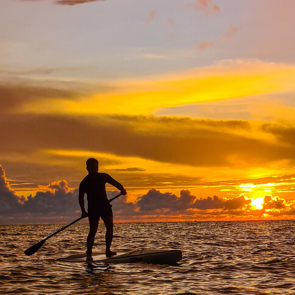 코타키나발루 탄중아루 비치 산호섬 선셋 패들보드 투어 (픽업 포함)