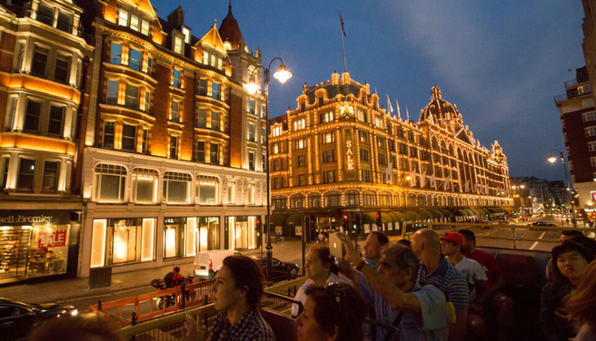 ロンドン・ナイトオープントップシティツアーバス