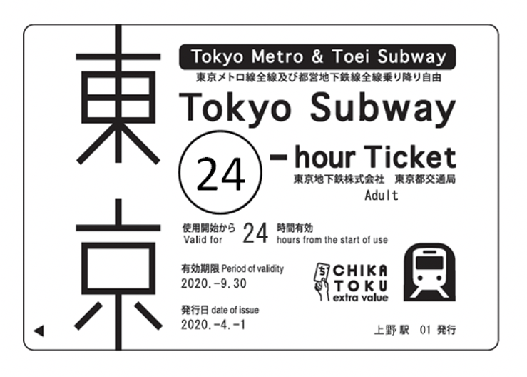 東京メトロパス 24時間券