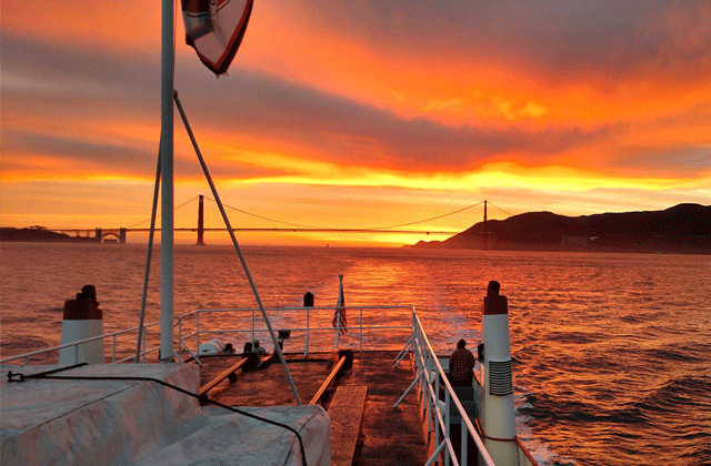 샌프란시스코 레드 앤 화이트 플릿 로맨틱 시티 라이트 크루즈