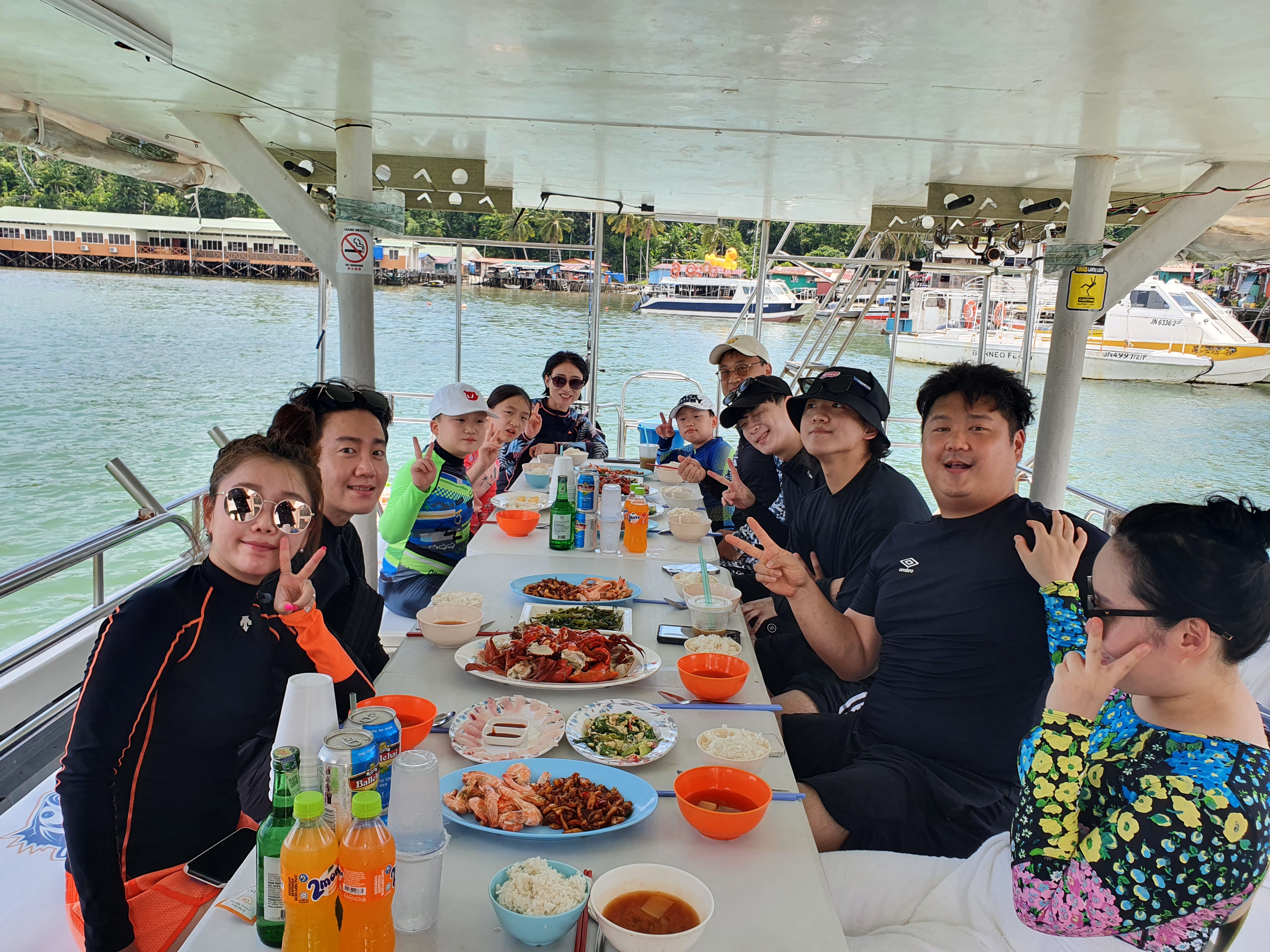 코타키나발루 요트 바다 낚시 & 스노클링 투어