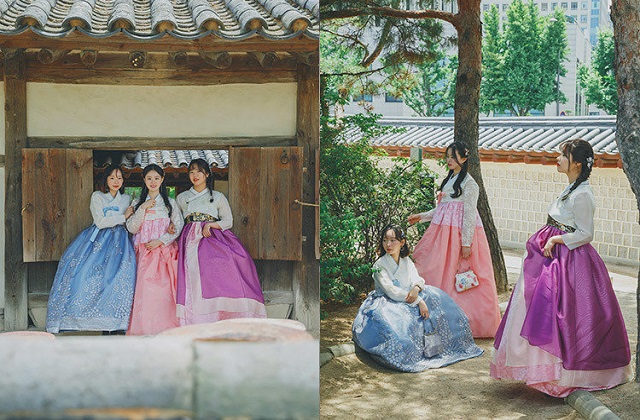 서울 종로 '삼삼오오' 경복궁점 한복 대여