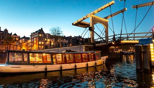 Amsterdam Flagship Night Canal Cruise (Departure from Central Station)