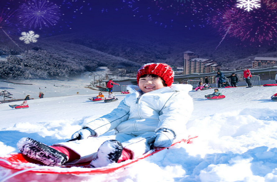 [단독특가] 강원 원주 오크밸리 쿠키런 스위트랜드 눈썰매장 이용권