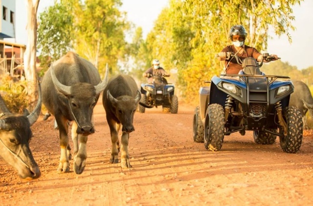 씨엠립 쿼드바이크 ATV 선셋 투어