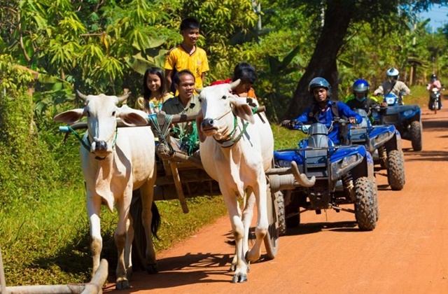 씨엠립 쿼드바이크 ATV 선셋 투어