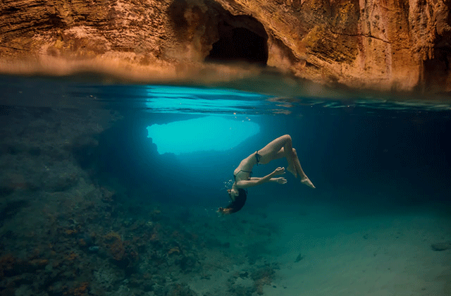 사이판 그로토 동굴 스노클링 & 체험 다이빙