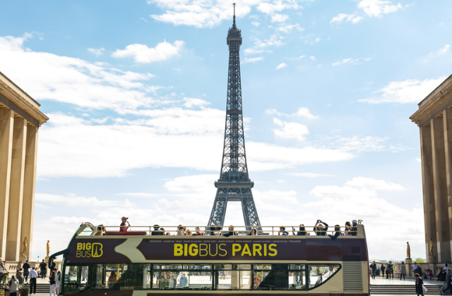 Big Bus Paris Hop-on Hop-Off Tour (1/2 Days)