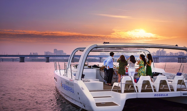 서울 한강 세빛섬 골든블루마리나 레인보우브릿지 요트 투어