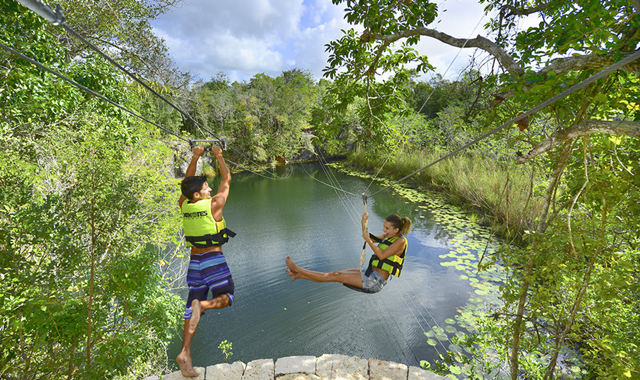 칸쿤 세노테 오아시스 마야 입장권 (왕복 교통 포함)