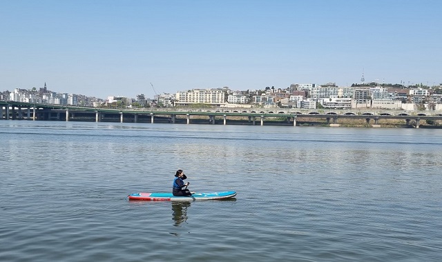 서울 압구정 한강 리버시티 패들보드 체험