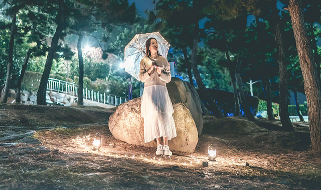 부산 해운대 야간 스냅 촬영 (밝히는 사람들)