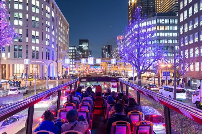 Osaka Sky Vista Open-Top City Tour Bus Ticket (Departing from Osaka Station)