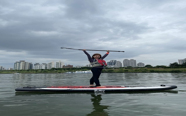 서울 한강 뚝섬유원지 쥬티클럽 패들보드 체험