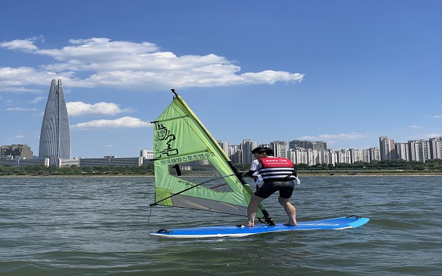 서울 한강 뚝섬유원지 쥬티클럽 윈드서핑 체험