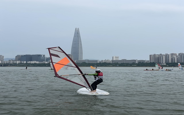 서울 한강 뚝섬유원지 쥬티클럽 윈드서핑 체험