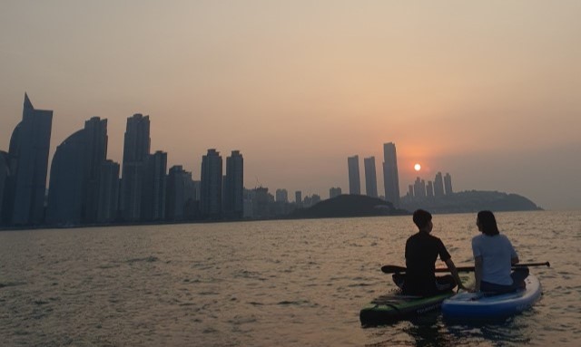 부산 광안리 서프마린 선라이즈 패들보드 강습 & 렌탈