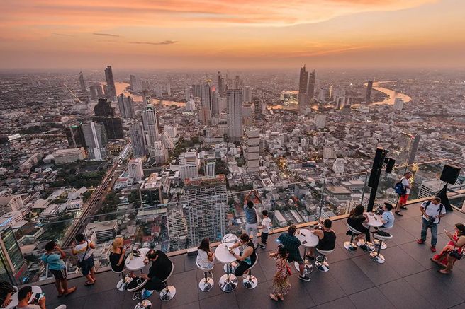 バンコク キングパワー マハナコン スカイウォーク展望台&ルーフトップ入場チケット