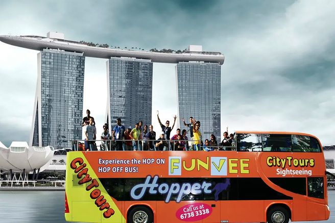Singapore FunVee Open Top City Tour Bus