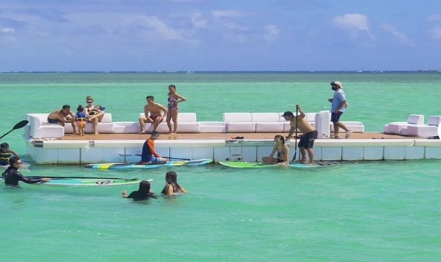 [한인가이드] 하와이 천국의 바다! 카네오헤 샌드바 어드벤처 투어 (바나나보트, 범퍼튜브)