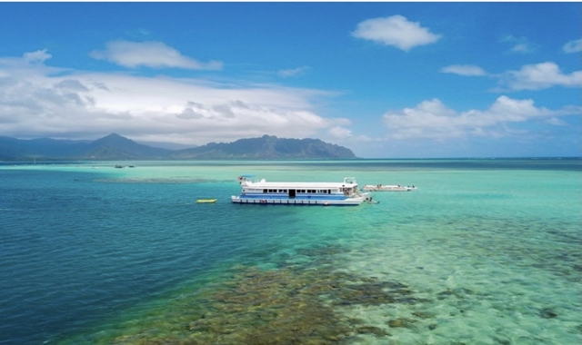 [한인가이드] 하와이 천국의 바다! 카네오헤 샌드바 어드벤처 투어 (바나나보트, 범퍼튜브)