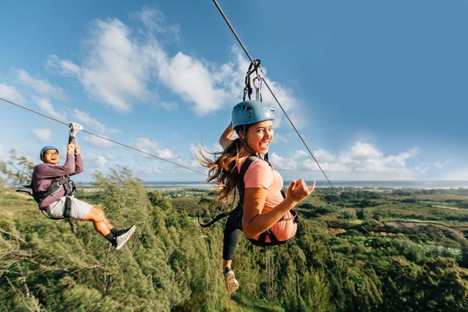 Hawaii Oahu North Shore CLIMB Works Zipline Experience