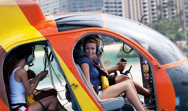 하와이 오아후 문 없는 헬리콥터 투어 (50분 탑승 코스)