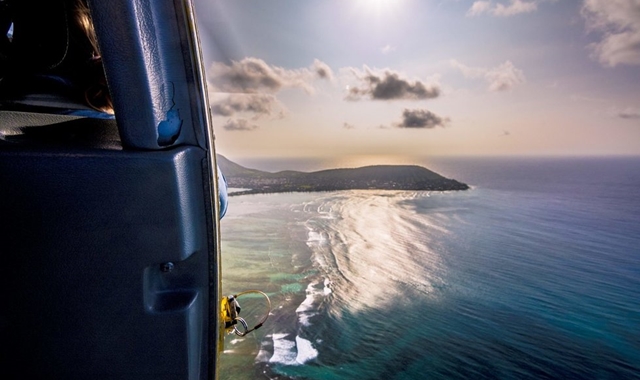 하와이 오아후 문 없는 헬리콥터 투어 (50분 탑승 코스)
