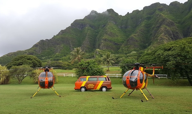 하와이 오아후 문 없는 헬리콥터 투어 (50분 탑승 코스)