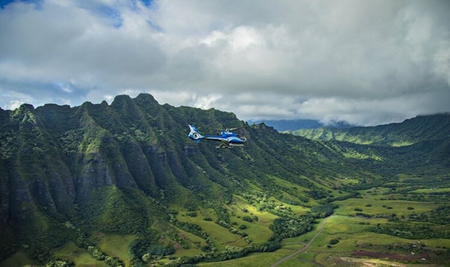 하와이 오아후 블루 하와이안 헬리콥터 투어