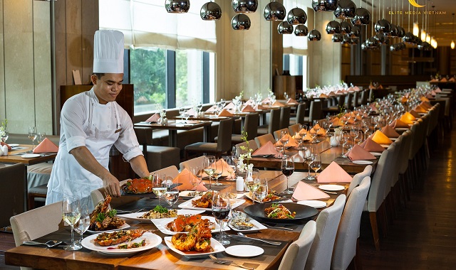 호치민 니코 호텔 사이공 라 브래서리 랍스터 디너 뷔페