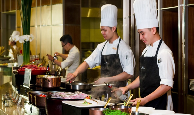 호치민 니코 호텔 사이공 라 브래서리 랍스터 디너 뷔페